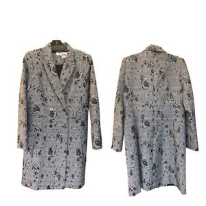 Calvin Klein flower printed peacoat Size 10